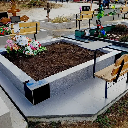 Облицовка могилы плиткой
