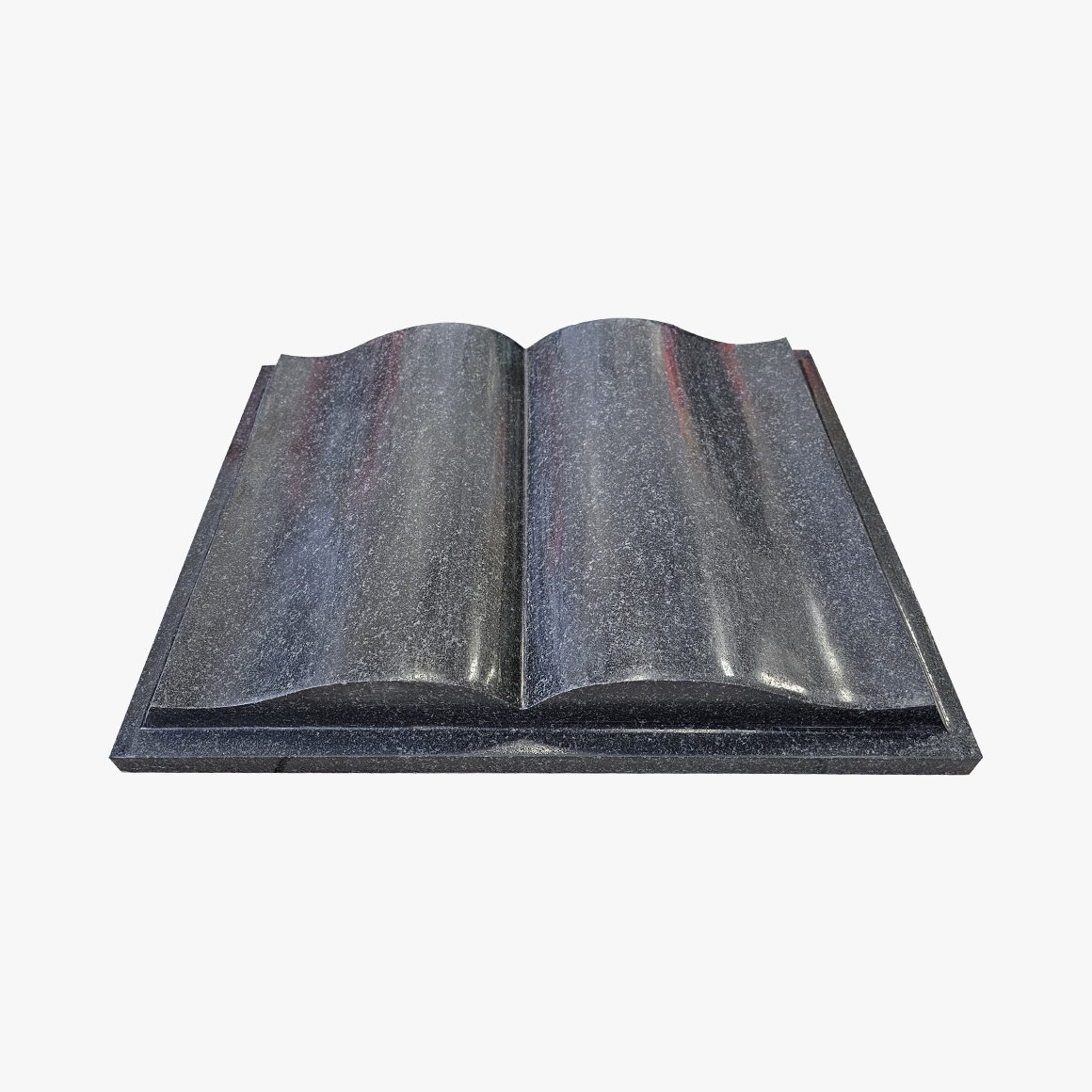 памятник из гранита на могиле в форме книги