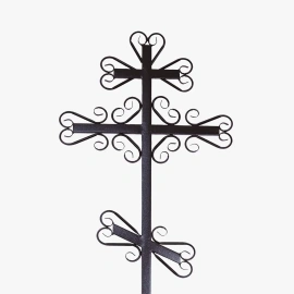 Крест на могилу из металла М-4
