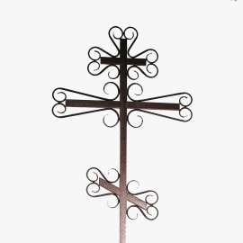 Крест на могилу из металла М-3